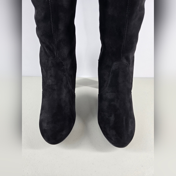 Chinese Laundry Over the Knee Thigh-High Black Faux Suede Boots Size 10 - Picture 6 of 11